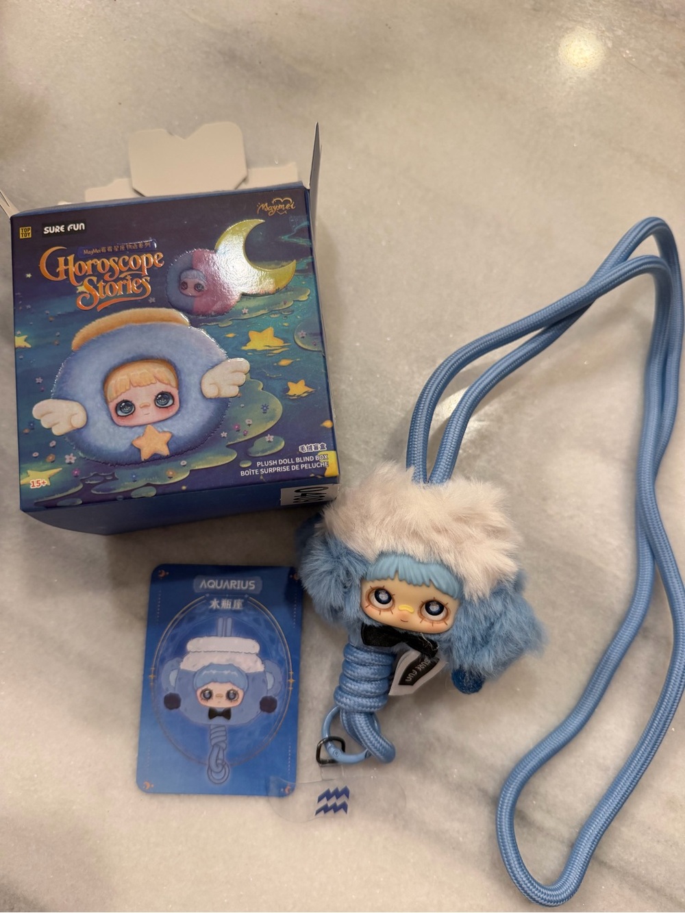 Maymei Horoscope Stories Aquarius Plush Lanyard
